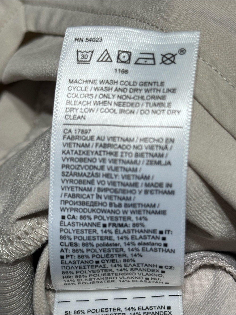 Athleta Brooklyn Jumpsuit Womens Size 4 Beige Sleeveless Travel Stretch Pockets - Picture 10 of 11